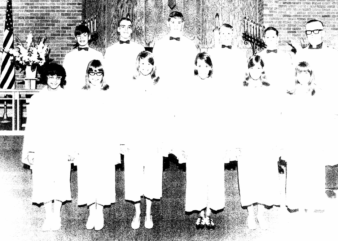 The Bethlehem Lutheran Church 1968 Confirmation Class